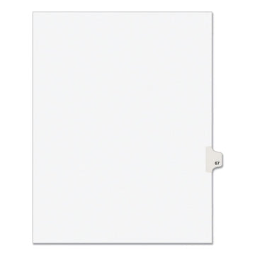 Avery® Preprinted Legal Exhibit Side Tab Index Dividers, Avery Style, 10-tab, 67, 11 X 8.5, White, 25-pack, (1067) freeshipping - TVN Wholesale